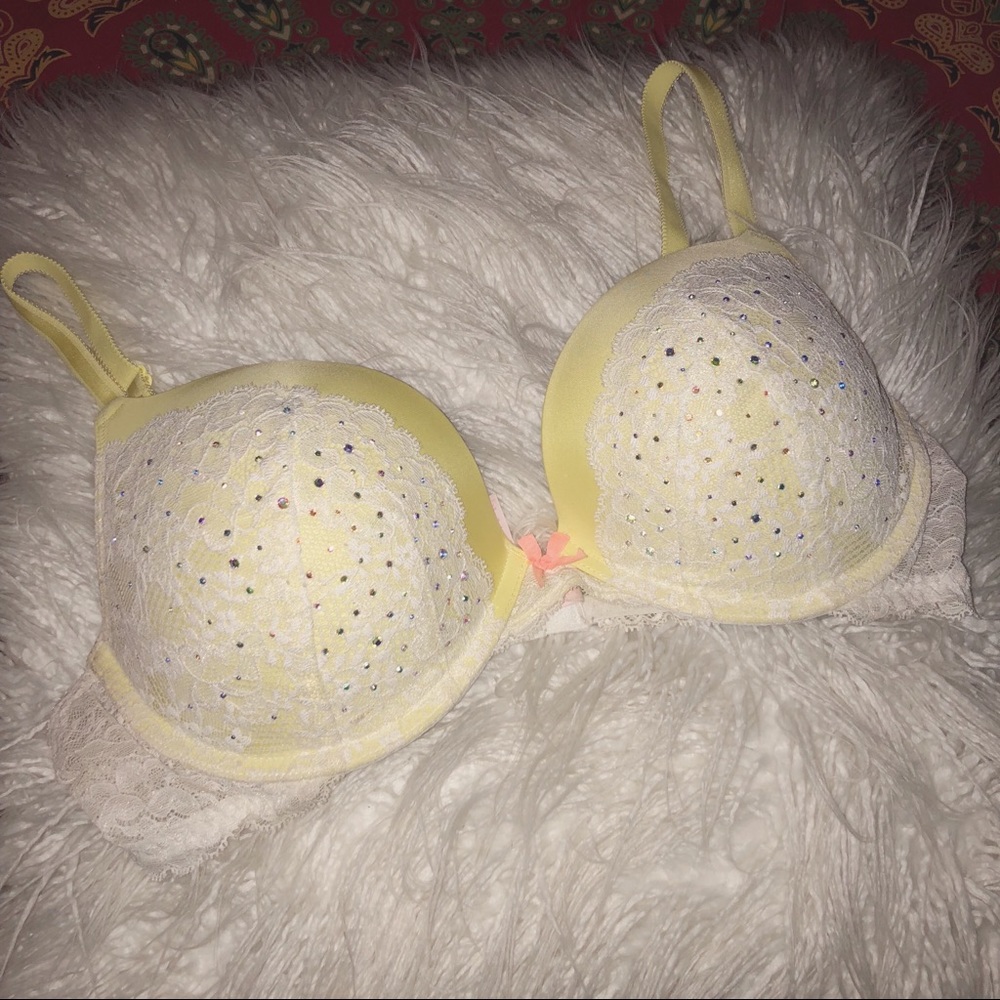 Sparkly Yellow Victoria’s Secret Bra